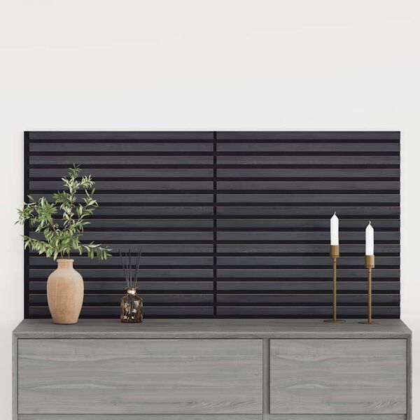 vidaXL Acoustic Wall Panels 2 pcs Slatted 60.5x60 cm Oak Veneer