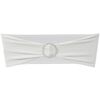 25 pcs Cream Stretchable Decorative Chair Band with Diamond Buckle