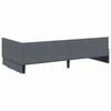 vidaXL Corner Bed Frame with Headboard Dark Grey 80 cm x 200 cm Velvet