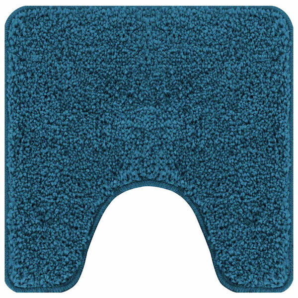 vidaXL Anti-slip Bath Mat with Toilet Cut Blue 50 x 50 cm PP