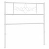 vidaXL Metal Replace Headboard White 80 cm