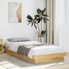 vidaXL Bed Frame Without Mattress 90x200 cm Solid Oak Wood