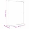 vidaXL Wedding Arch White 150 x 49.5 x 200 cm Steel