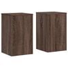 vidaXL Plant Stand 2 pcs Brown Oak 30 x 30 x 50 cm Engineered Wood