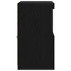 vidaXL LED Sideboard Black 60.5 x 37 x 67 cm Engineered Wood