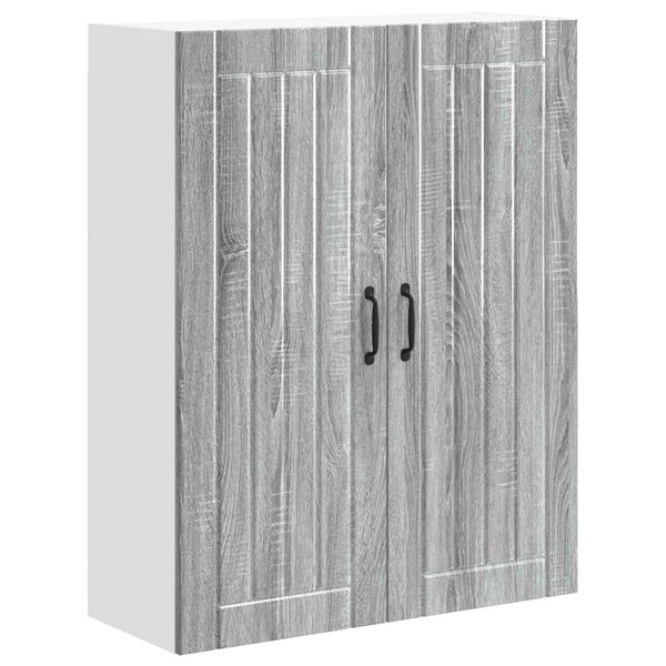 vidaXL Kitchen Cabinet Grey Sonoma 80 x 31 x 100 cm Engineered Wood