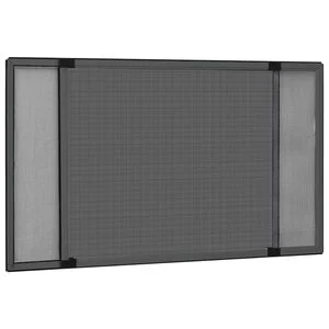 vidaXL Extendable Insect Screen for Windows Anthracite