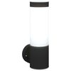 vidaXL Outdoor Wall Light Black 12 x 8.5 x 27 cm