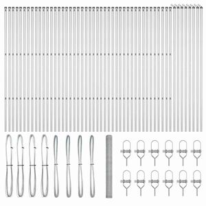 vidaXL Ground Fix Welded Wire Fence 100 x 1.6 m (W x H)