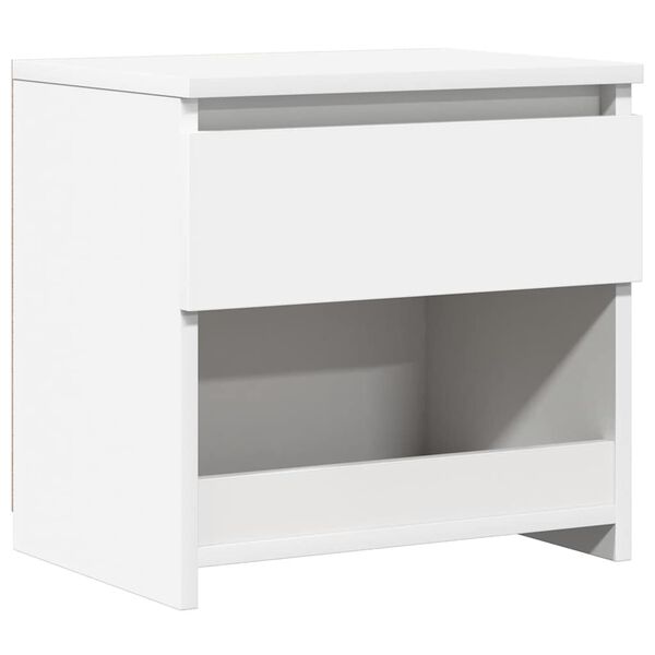 vidaXL Bedside Cabinet White 40x30x39 cm Engineered Wood