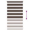 vidaXL Zebra blind 50.9x100 cm Fabric Width 46.7 cm coffee