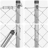vidaXL Chain Link Fence with Posts Silver 1.2 x 25 m Steel