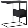 vidaXL Side Table Black 55x36x59.5 cm Engineered Wood