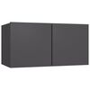 vidaXL 8 Piece TV Cabinet Set Grey Engineered Wood