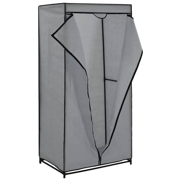 vidaXL Wardrobes 2 pcs Grey 75x50x160 cm