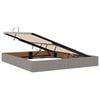 vidaXL Storage Bed with Mattress Taupe 160 x 200 cm Fabric