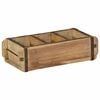 vidaXL Tray with Storage 4 pcs Brown 30 x 14 x 9 cm Solid Reclaim Wood