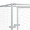 vidaXL Outdoor Dog Kennel Silver 2x2x2 m Galvanised Steel