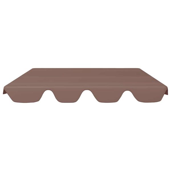 vidaXL Replacement Canopy for Garden Swing Brown 150/130x105/70 cm