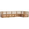 vidaXL Outdoor Sofa Set 5 pcs Natural