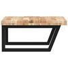 vidaXL Basin Shelf Wall Mounted Steel and Solid Wood Acacia
