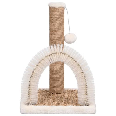 vidaXL Cat Tree with Arch Grooming Brush and Scratch Post