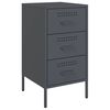 vidaXL Bedside Cabinets 2 pcs Anthracite 36x39x68 cm Steel
