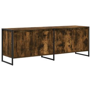 vidaXL TV Cabinet Smoke Oak 140 x 36 x 49.5 cm Engineered Wood