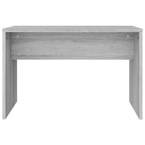 vidaXL Dressing Stool Grey Sonoma 70x35x45 cm Engineered Wood