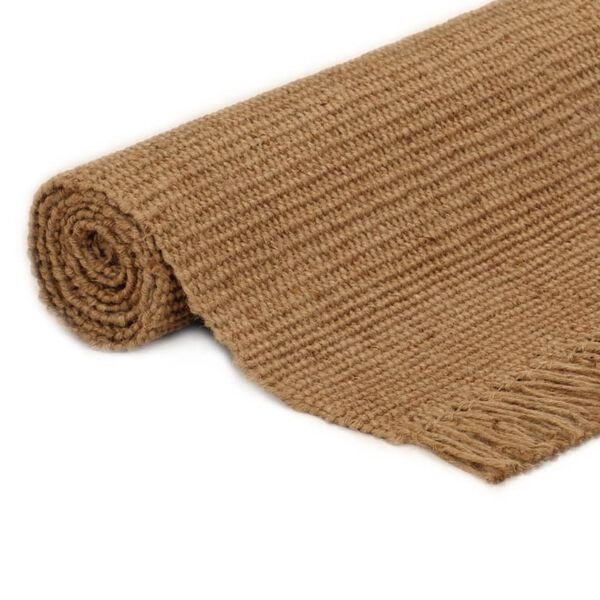 vidaXL Rug with Tassels 80x160 cm Jute