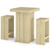 vidaXL 3 Piece Garden Bar Set Impregnated Pinewood