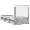 vidaXL Bed Frame Concerte Grey 100 x 200 cm Solid Pine Wood