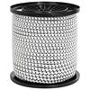 vidaXL Bungee Cords 4 mm Black and White PP and Rubber