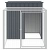 vidaXL Chicken Cage with Run Anthracite 110x201x110 cm Galvanised Steel