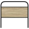 vidaXL Replace Headboard Sonoma Oak 90 cm Steel and Engineered Wood