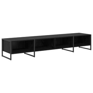 vidaXL TV Cabinet Black Oak 170.5 x 36 x 30.5 cm Engineered Wood