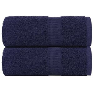 vidaXL Wash Towels "FROGN" 2 pcs Navy Blue 30x30 cm 360 gsm