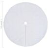 vidaXL Christmas Tree Skirt White 122 cm Faux Fur