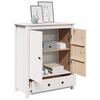 vidaXL Highboard White 83x41,5x100 cm Solid Wood Pine