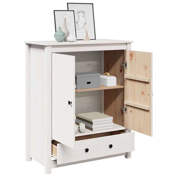 vidaXL Highboard White 83x41,5x100 cm Solid Wood Pine