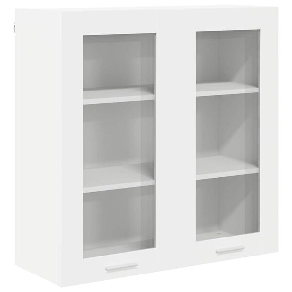 vidaXL Hanging Cabinet with Door White 80 x 31 x 80 cm Engineered Wood
