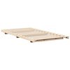 vidaXL Floor Bed Frame Brown 75 x 190 cm Solid pine wood
