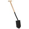 vidaXL Garden Point Shovel T Grip Steel and Hardwood