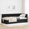 vidaXL Corner Bed Frame with Headboard Black 90 cm x 190 cm Velvet