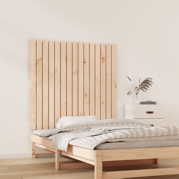 vidaXL Wall Headboard 95.5x3x90 cm Solid Wood Pine
