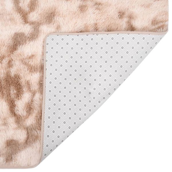 vidaXL Shaggy Rug Cream 170x120 cm