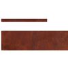 vidaXL Lawn Edging Rusty 450 x 0.05 x 15 cm Weathering Steel