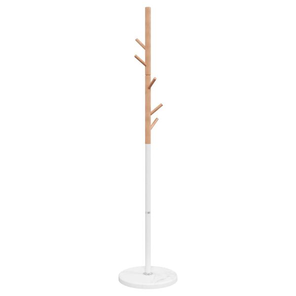 vidaXL Coat Stand White 172 cm Powder-coated Iron
