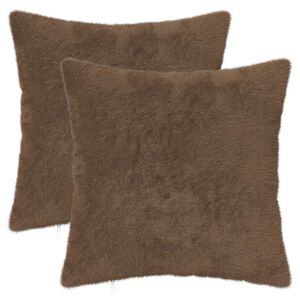 vidaXL Cushion Cover 2 pcs HEERLEN Light Brown 35 x 35 cm