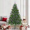 vidaXL Christmas Tree with 300 LEDs with Stand Green 210 cm PE